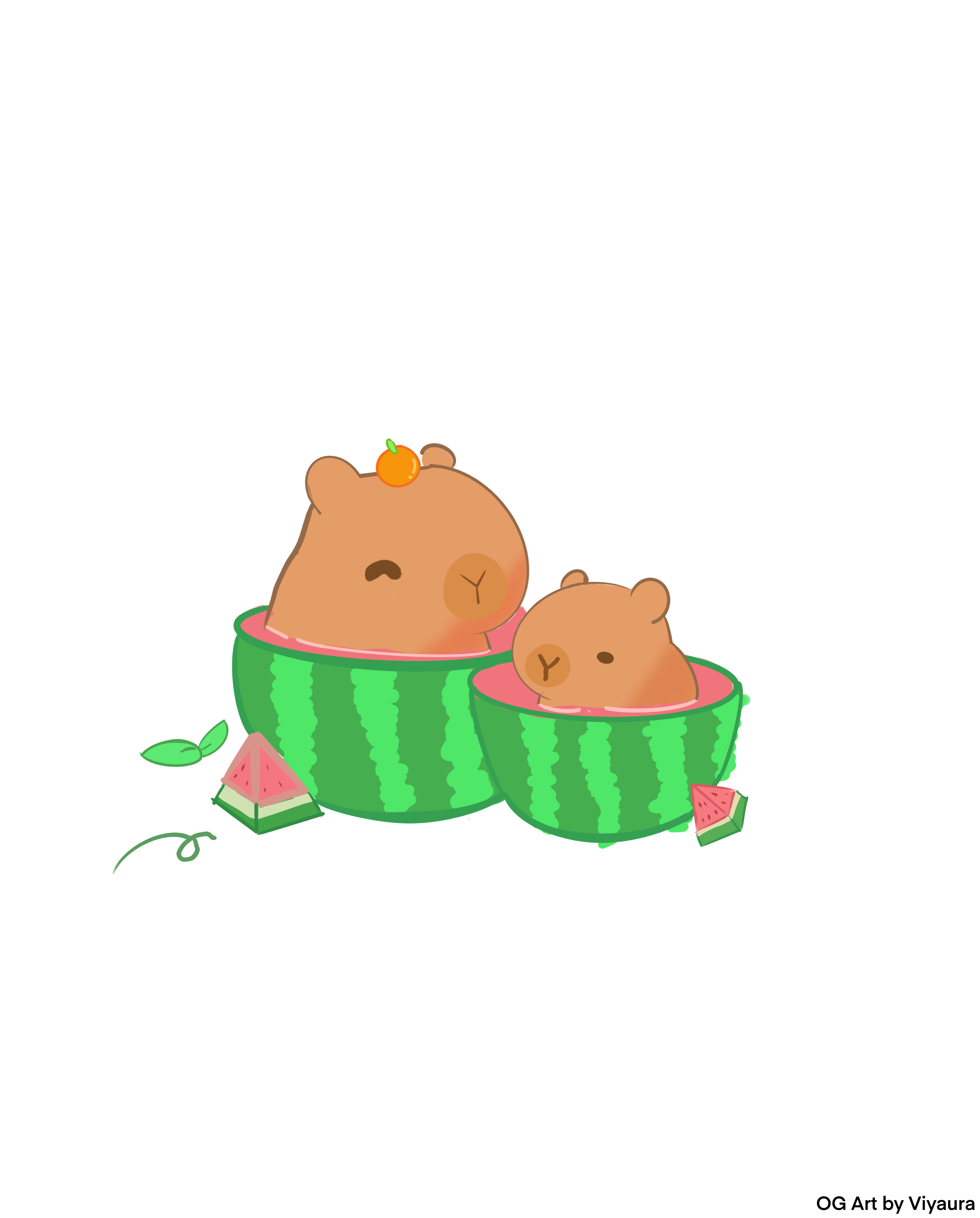 Watermelon capy